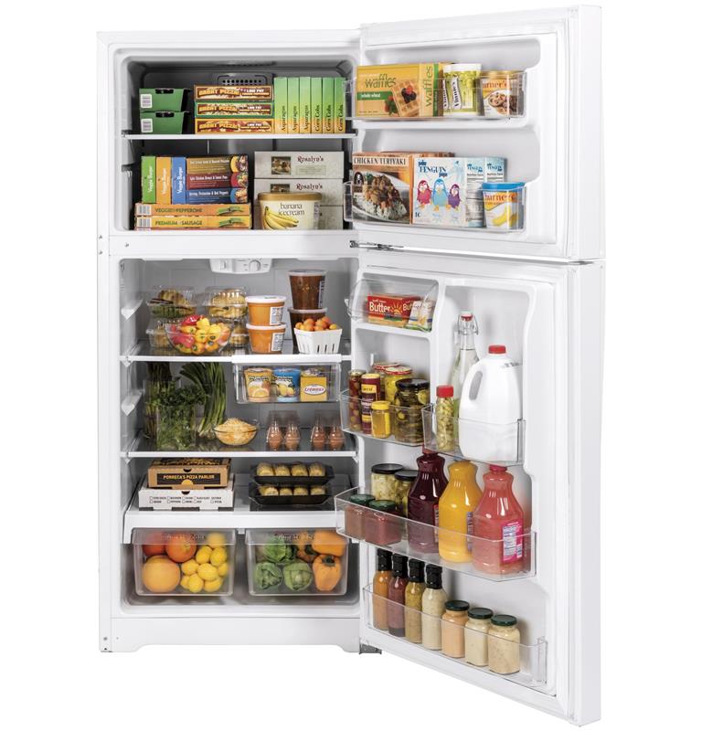 GE(R) 21.9 Cu. Ft. Top-Freezer Refrigerator-(GTS22KGNRWW)