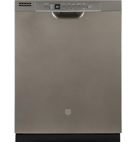 GE(R) Front Control with Plastic Interior Dishwasher with Sanitize Cycle & Dry Boost-(GDF530PMMES)