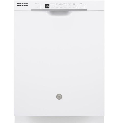 GE(R) Front Control with Plastic Interior Dishwasher with Sanitize Cycle & Dry Boost-(GDF630PGMWW)