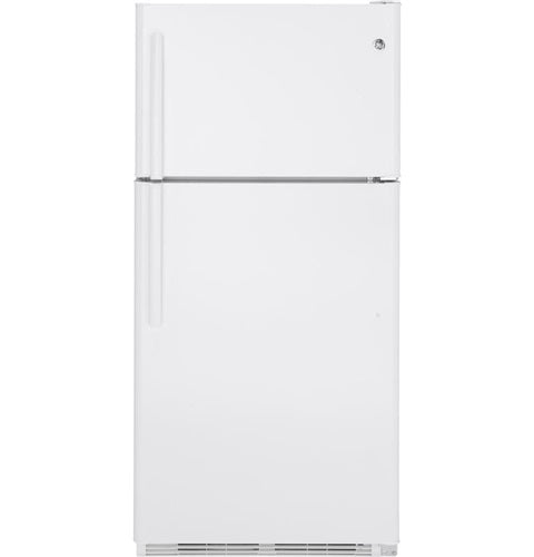 GE(R) 20.8 Cu. Ft. Top-Freezer Refrigerator-(GTS21FGKWW)