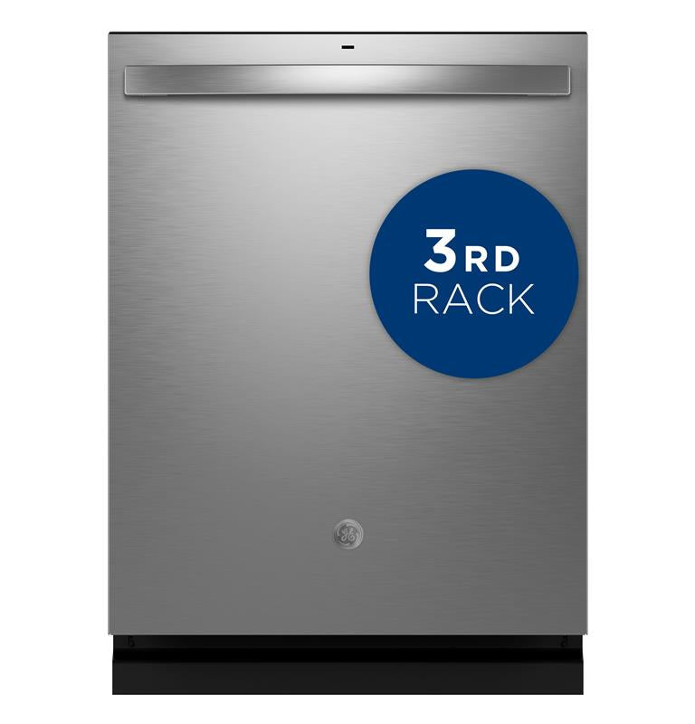 GE(R) Fingerprint Resistant Top Control with Stainless Steel Interior Dishwasher with Sanitize Cycle-(GDT650SYVFS)