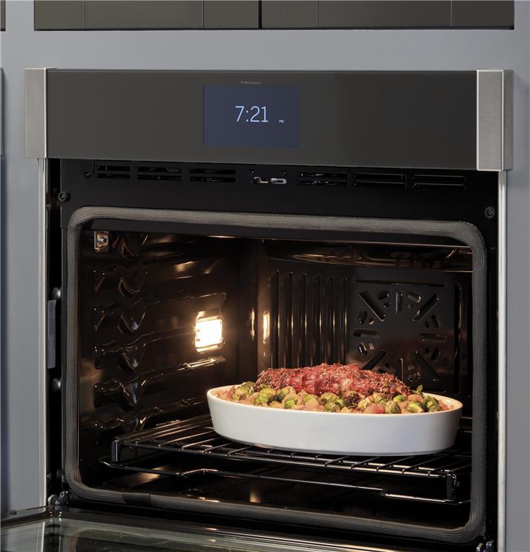 GE Profile(TM) 30" Smart Built-In Convection Double Wall Oven with No Preheat Air Fry and Precision Cooking-(PTD7000BNTS)