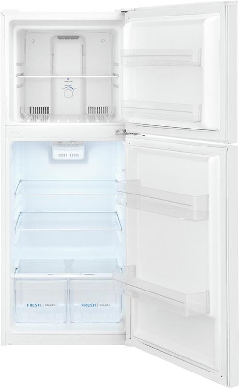 Frigidaire 10.1 Cu. Ft. Top Freezer Apartment-Size Refrigerator-(FFET1022UW)