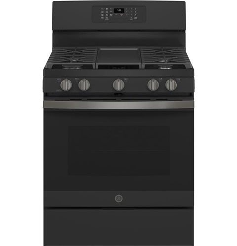 GE(R) 30" Free-Standing Gas Convection Range with No Preheat Air Fry-(JGB735FPDS)