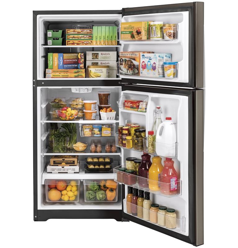 GE(R) 21.9 Cu. Ft. Top-Freezer Refrigerator-(GTS22KMNRES)
