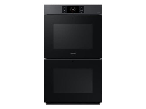 Bespoke 30" Matte Black Steel Double Wall Oven with AI Pro Cooking(TM) Camera-(NV51CG700DMTAA)