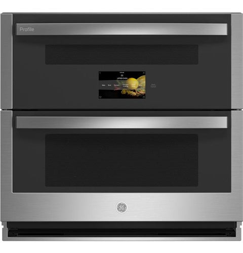 GE Profile(TM) 30" Smart Built-In Twin Flex Convection Wall Oven-(PTS9200SNSS)
