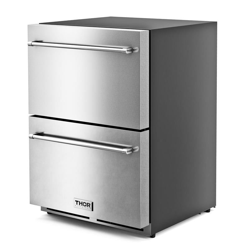 24-inch Indoor Outdoor Freezer Drawer In Stainless Steel - Trz24u-(THRK:TRZ24U)