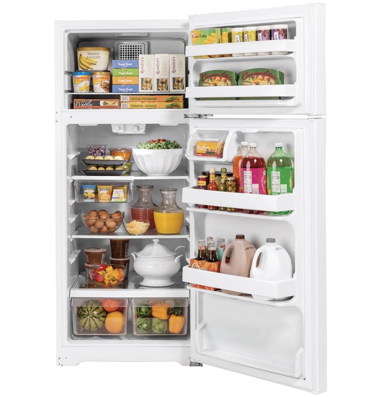 GE(R) 16.6 Cu. Ft. Top-Freezer Refrigerator-(GTS17GTNRWW)
