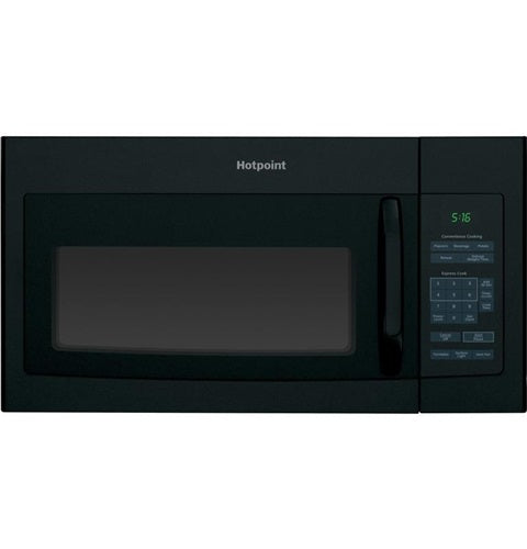 Hotpoint(R) 1.6 Cu. Ft. Over-the-Range Microwave Oven-(RVM5160DHBB)