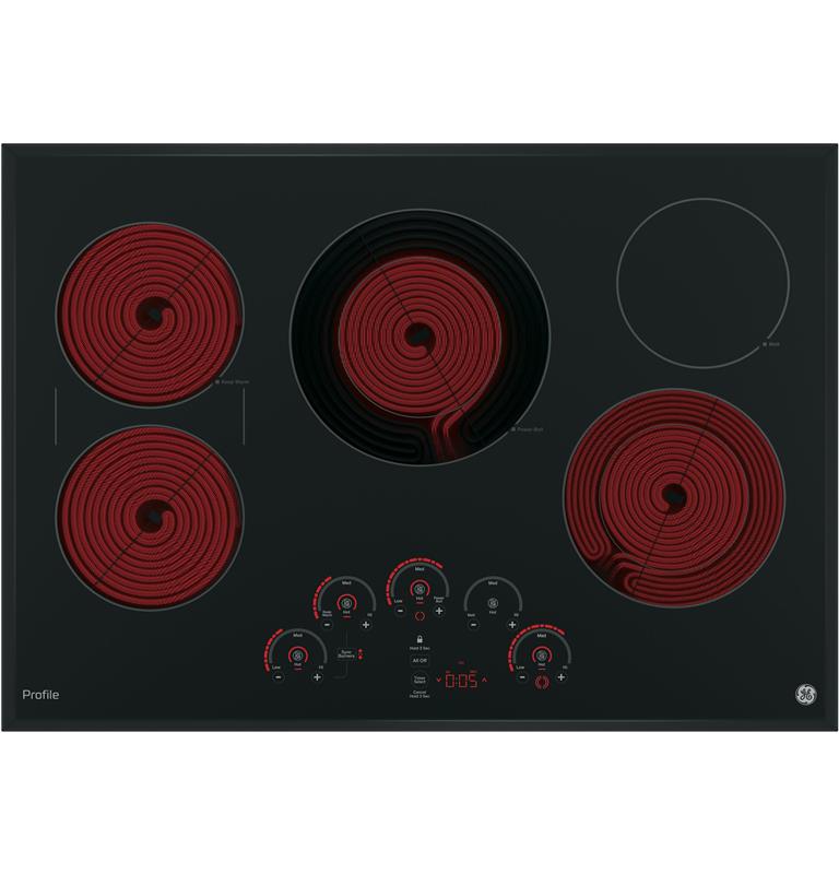 GE Profile(TM) 30" Built-In Touch Control Electric Cooktop-(PP9030DJBB)