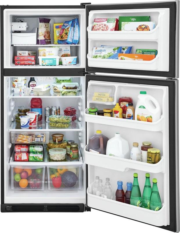 Frigidaire 20.5 Cu. Ft. Top Freezer Refrigerator-(FRTD2021ASSD2320)