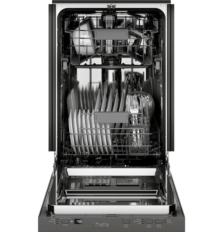 GE Profile(TM) 18" ADA Compliant Stainless Steel Interior Dishwasher with Sanitize Cycle-(PDT145SSLSS)