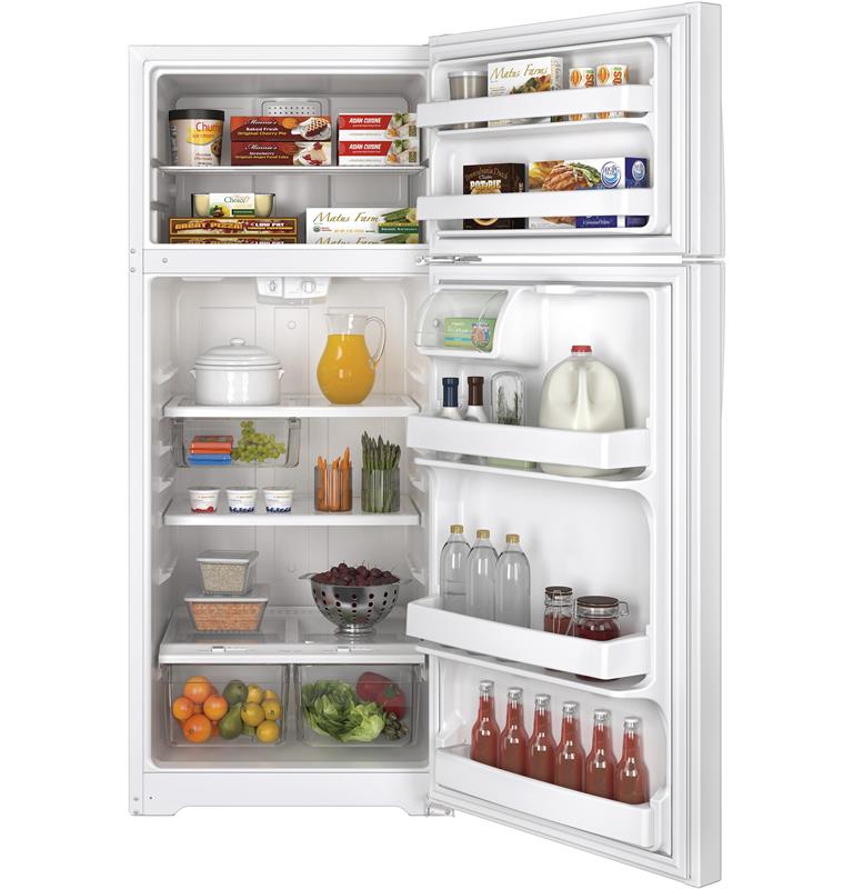 GE(R) 17.5 Cu. Ft. Top-Freezer Refrigerator-(GTS18GTHWW)