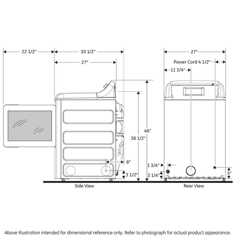 GE(R) 7.4 cu. ft. Capacity aluminized alloy drum Electric Dryer with HE Sensor Dry-(GTD65EBPLDG)