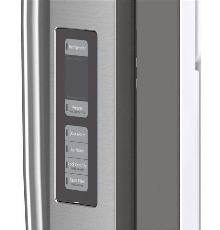 GE(R) ENERGY STAR(R) 28.7 Cu. Ft. French-Door Refrigerator-(GNE29GMKES)