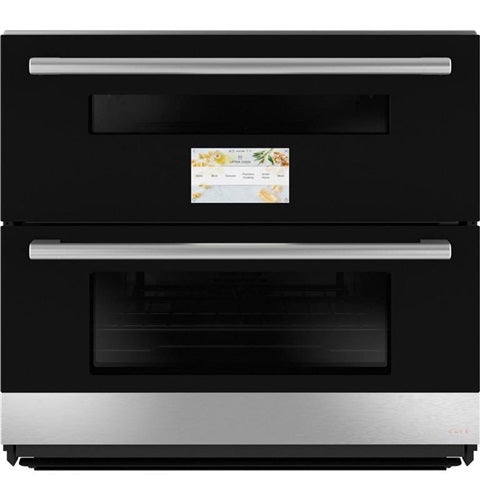 Caf(eback)(TM) 30" Duo Smart Single Wall Oven in Platinum Glass-(CTS92DM2NS5)