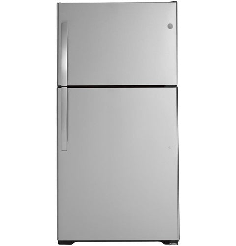 GE(R) ENERGY STAR(R) 21.9 Cu. Ft. Top-Freezer Refrigerator-(GIE22JSNRSS)