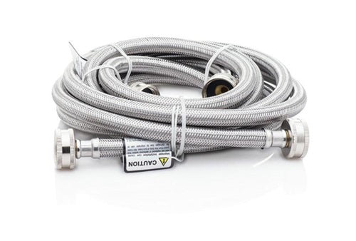 Smart Choice Braided Stainless Steel 6' Washer Fill Hoses-(FRIG:5304490736)