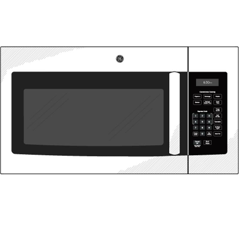 GE(R) 1.6 Cu. Ft. Over-the-Range Microwave Oven with Recirculating Venting-(JNM3161MFSA)