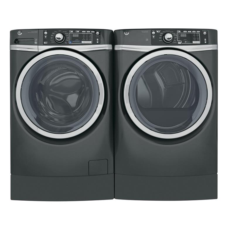 GE(R) 4.9 DOE cu. ft. Capacity RightHeight(TM) Front Load ENERGY STAR(R) Washer with Steam-(GFW490RPKDG)