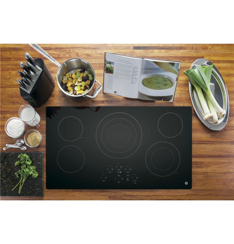 GE(R) 36" Built-In Touch Control Electric Cooktop-(JP5036DJBB)