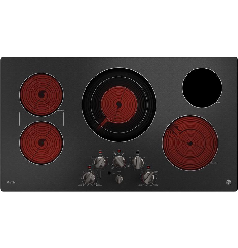 GE Profile(TM) 36" Built-In Knob Control Cooktop-(PP7036BMTS)