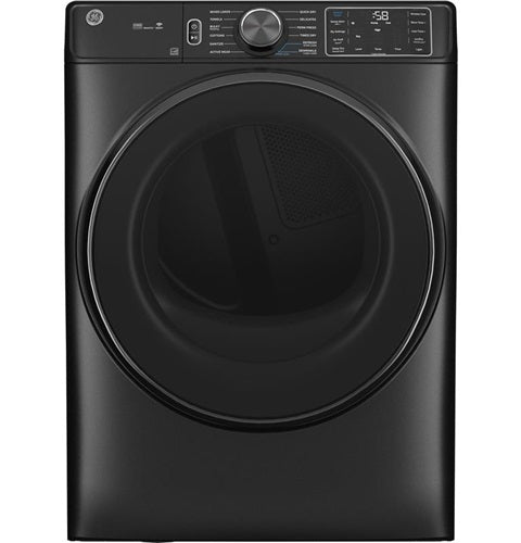 GE(R) 7.8 cu. ft. Capacity Smart Front Load Electric Dryer with Steam and Sanitize Cycle-(GFD65ESPVDS)
