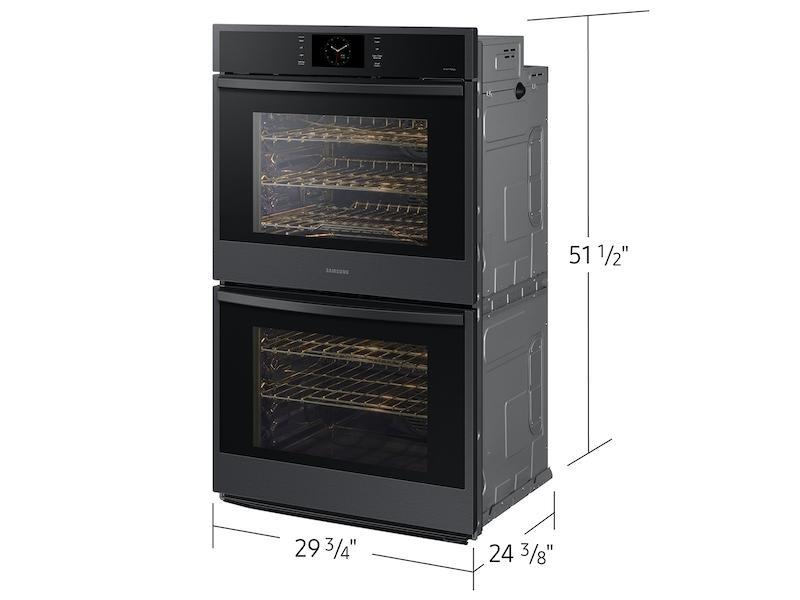 30" Double Wall Oven with Steam Cook in Matte Black Steel-(NV51CG600DMTAA)