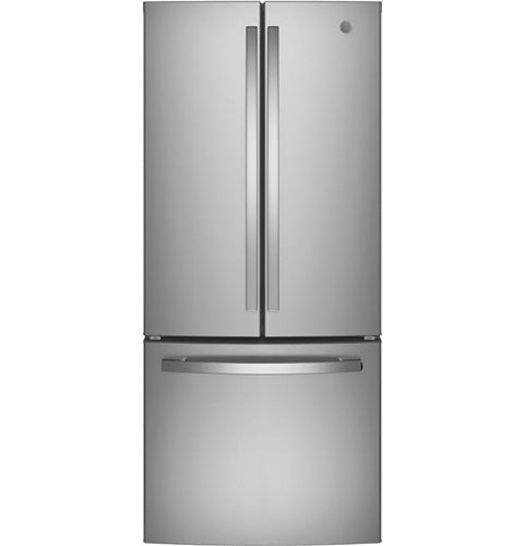 GE(R) ENERGY STAR(R) 20.8 Cu. Ft. French-Door Refrigerator-(GNE21FYKFS)