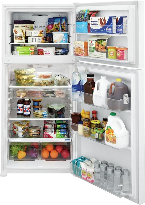Frigidaire 20.0 Cu. Ft. Top Freezer Refrigerator-(FFTR2045VW)