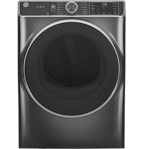 GE(R) 7.8 cu. ft. Capacity Smart Front Load Gas Dryer with Steam and Sanitize Cycle-(GFD85GSPNDG)