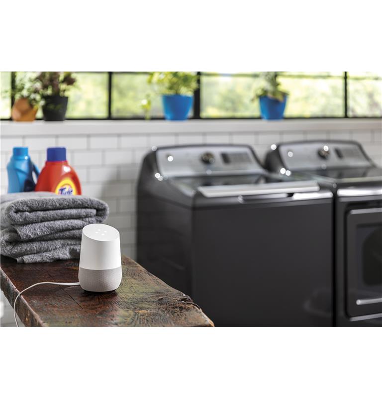 GE(R) 5.0 cu. ft. Capacity Smart Washer with Stainless Steel Basket-(GTW750CPLDG)