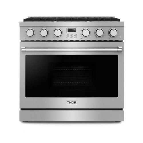 36 Inch Contemporary Professional Gas Range In Stainless Steel - Arg36  Arg36lp-(ARG36)