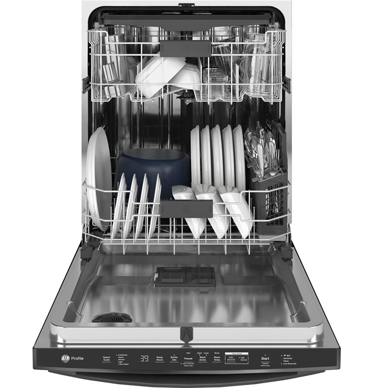 GE Profile(TM) Fingerprint Resistant Top Control with Stainless Steel Interior Dishwasher with Sanitize Cycle & Twin Turbo Dry Boost-(PDT785SYNFS)