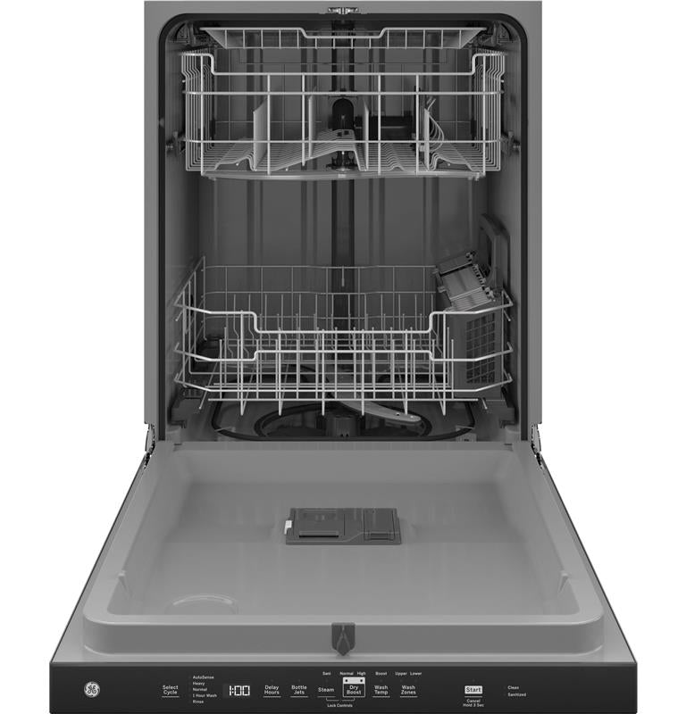 GE(R) Top Control with Plastic Interior Dishwasher with Sanitize Cycle & Dry Boost-(GDP630PYRFS)