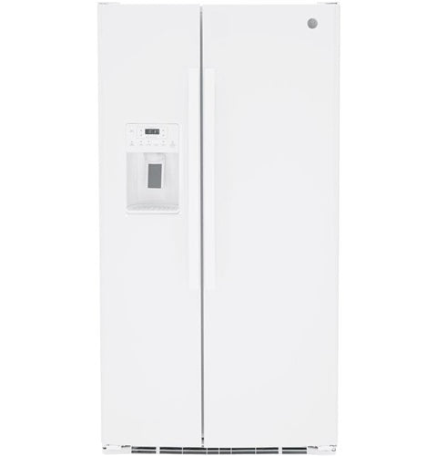 GE(R) 25.3 Cu. Ft. Side-By-Side Refrigerator-(GSS25GGPWW)