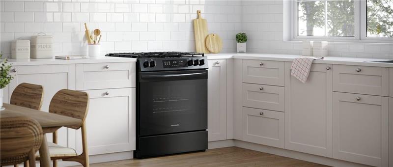 Frigidaire 30" Front Control Gas Range with Quick Boil-(FCFG3062AB)