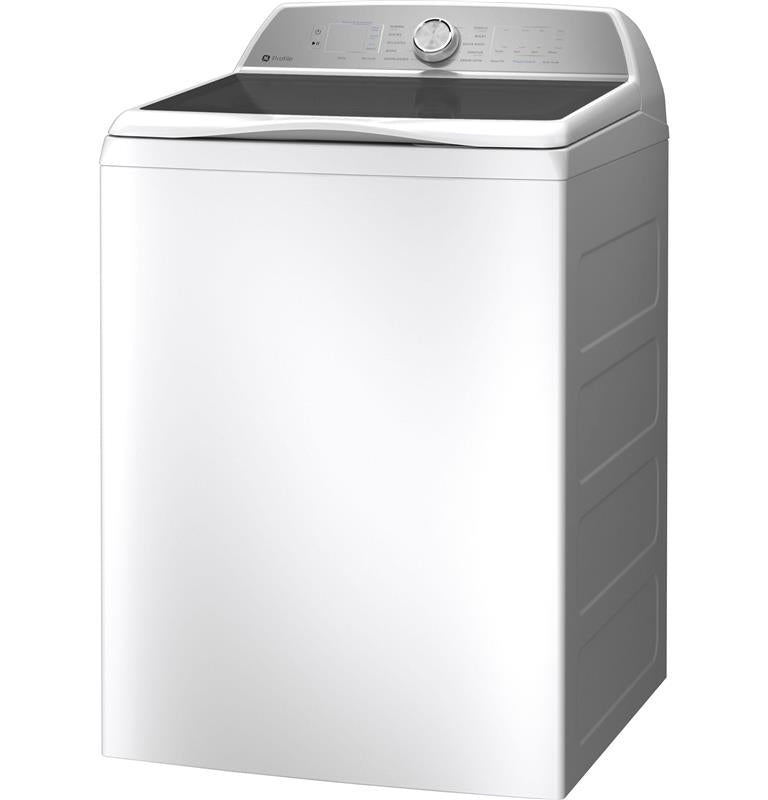 GE Profile(TM) 5.0 cu. ft. Capacity Washer with Smarter Wash Technology and FlexDispense(TM)-(PTW600BSRWS)