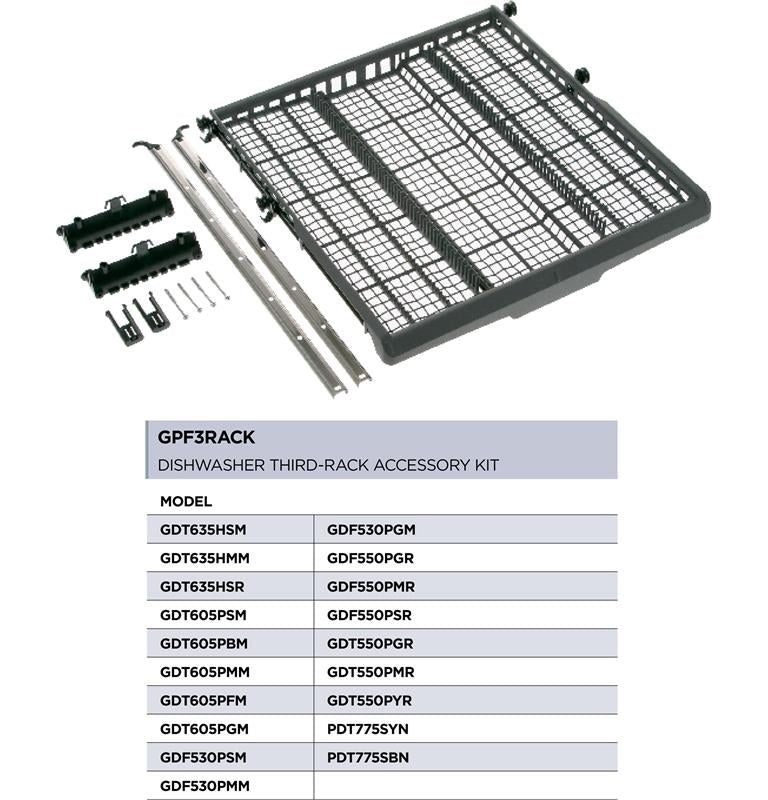 Dishwasher Third Rack Accessory Kit-(GPF3RACK)