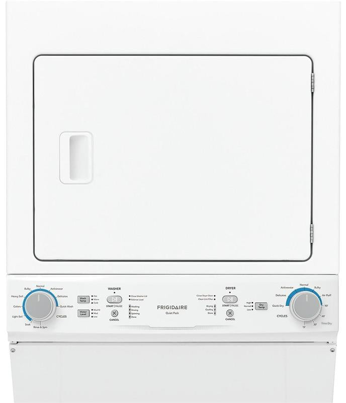 Frigidaire Electric Washer/Dryer Laundry Center - 3.9 Cu. Ft Washer and 5.5 Cu. Ft. Dryer-(FLCE7522AW)