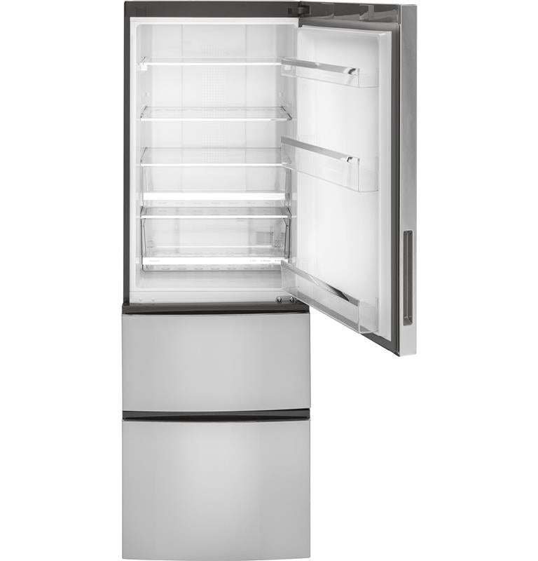 GE(R) 11.9 Cu. Ft. Bottom-Freezer Refrigerator-(GLE12HSLSS)