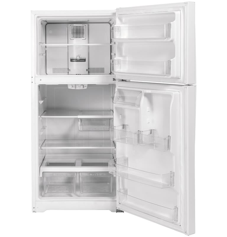 GE(R) 19.2 Cu. Ft. Top-Freezer Refrigerator-(GTS19KGNRWW)