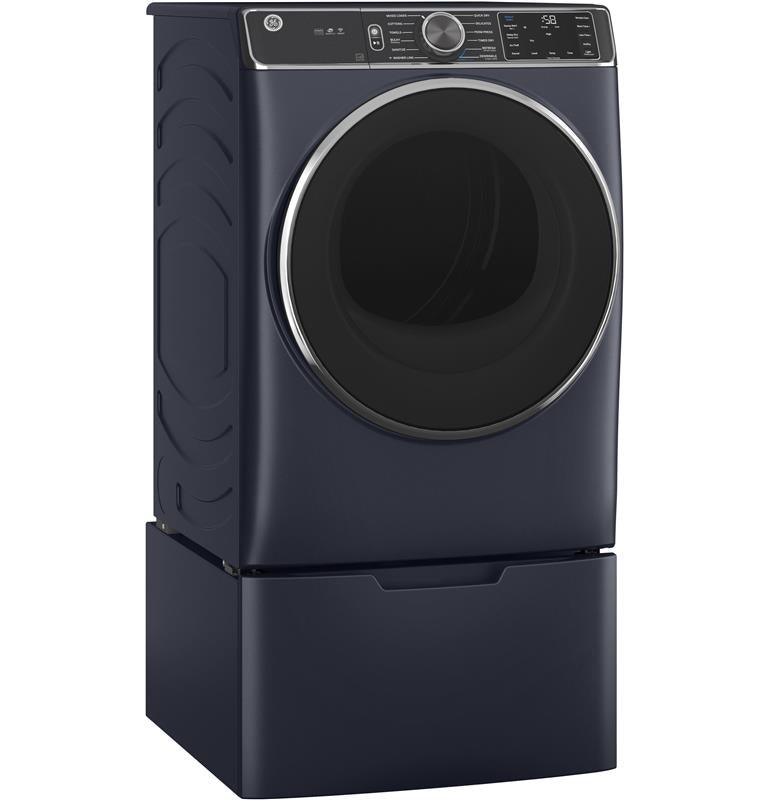 GE(R) 7.8 cu. ft. Capacity Smart Front Load Gas Dryer with Steam and Sanitize Cycle-(GFD85GSPNRS)