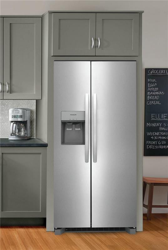 Frigidaire 22.3 Cu. Ft. 33" Standard Depth Side by Side Refrigerator-(FRSS2323ASSD8824)