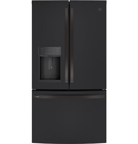 GE Profile(TM) Series ENERGY STAR(R) 22.1 Cu. Ft. Counter-Depth French-Door Refrigerator with Hands-Free AutoFill-(PYE22KELDS)