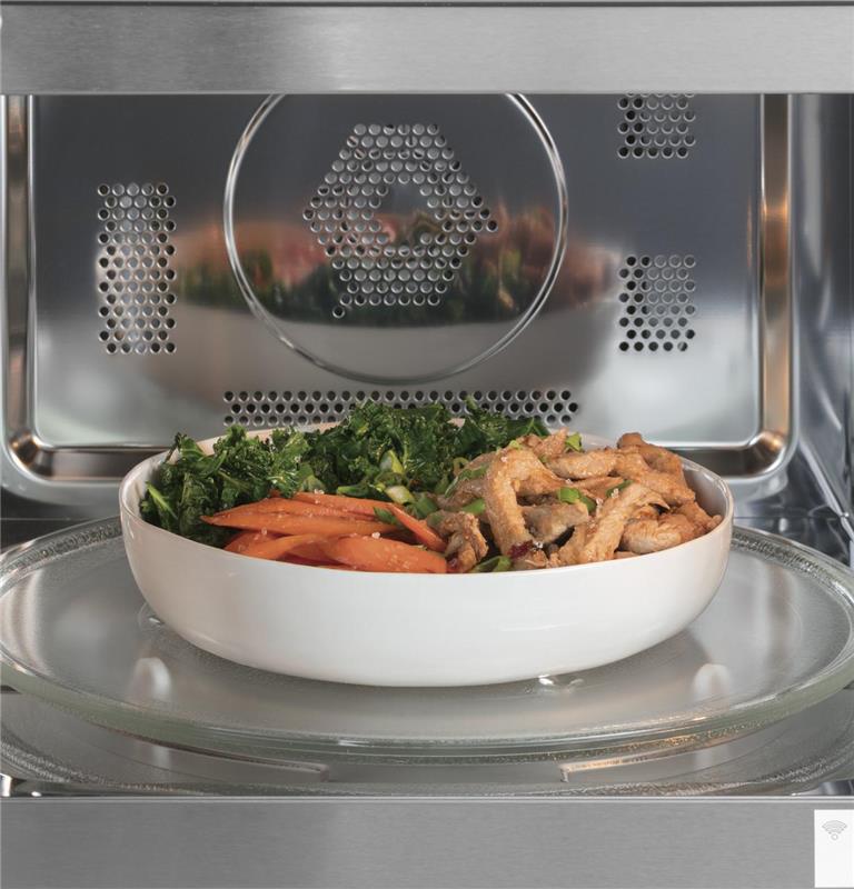 Caf(eback)(TM) 1.5 Cu. Ft. Smart Countertop Convection/Microwave Oven in Platinum Glass-(CEB515M2NS5)