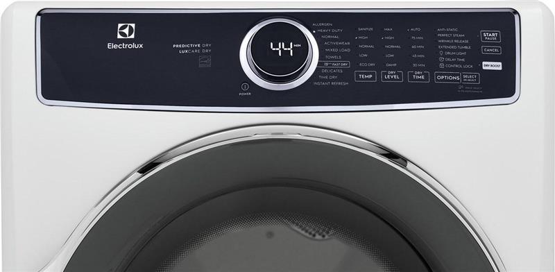 Electrolux Front Load Perfect Steam(TM) Electric Dryer with Predictive Dry(TM) and Instant Refresh - 8.0 Cu. Ft.-(ELFE7537AWSD8068)