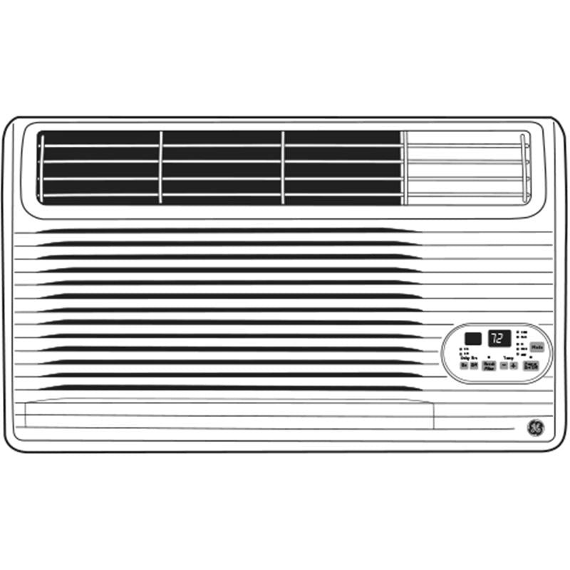 GE(R) 115 Volt Built-In Cool-Only Room Air Conditioner-(AJCM08ACG)