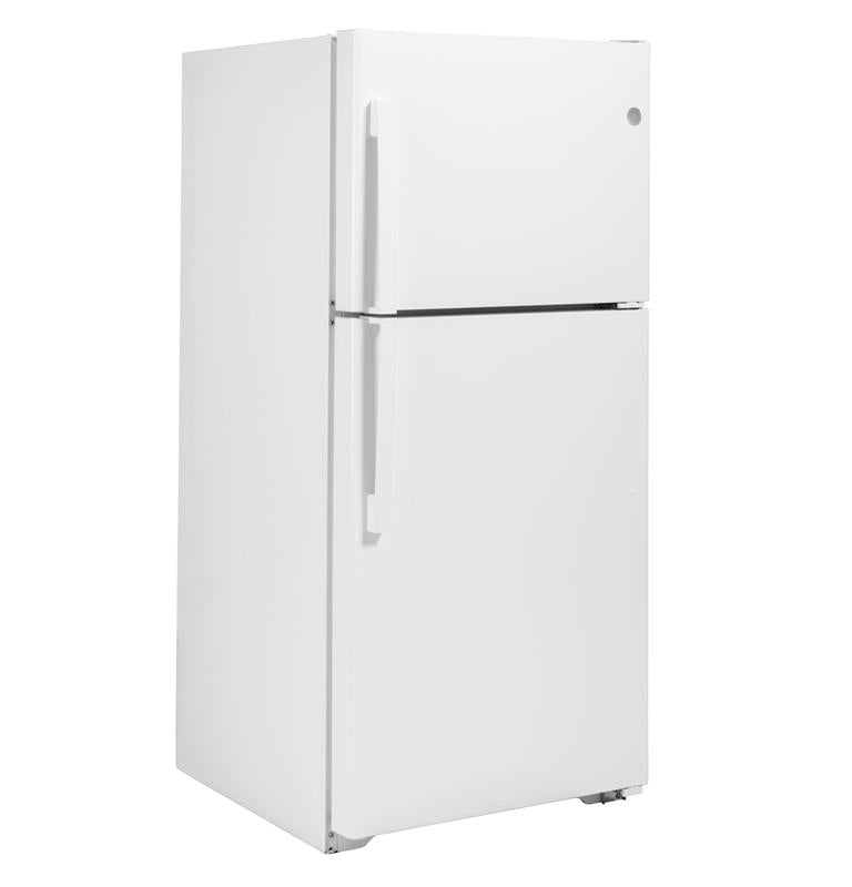 GE(R) ENERGY STAR(R) 19.2 Cu. Ft. Top-Freezer Refrigerator-(GTE19JTNRWW)